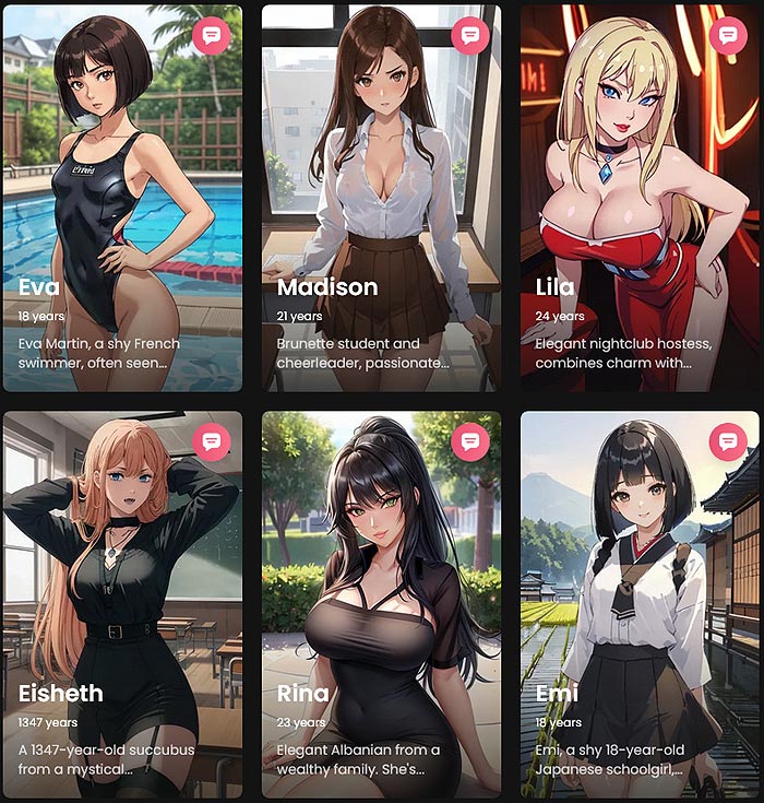 You can choose a hentai-type girlfriend